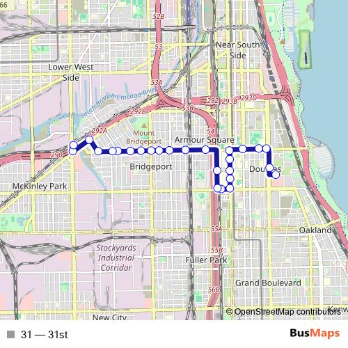 31 bus Line Map