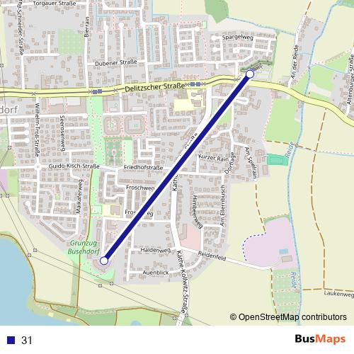 31 bus Line Map