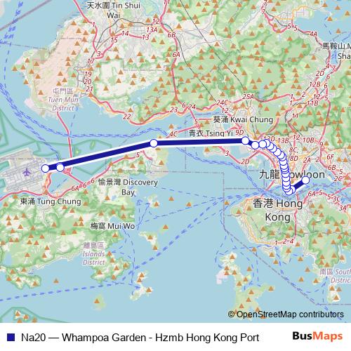 Na20 bus Line Map