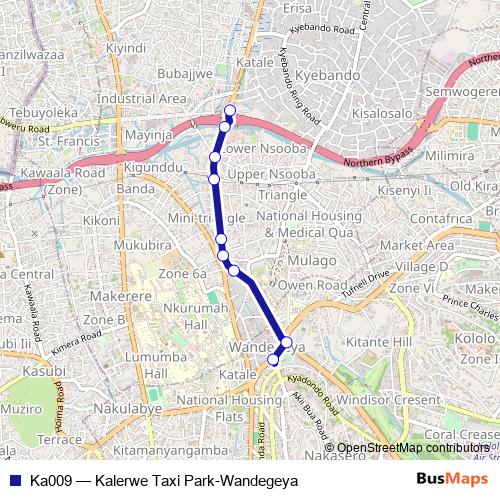 Ka009 bus Line Map