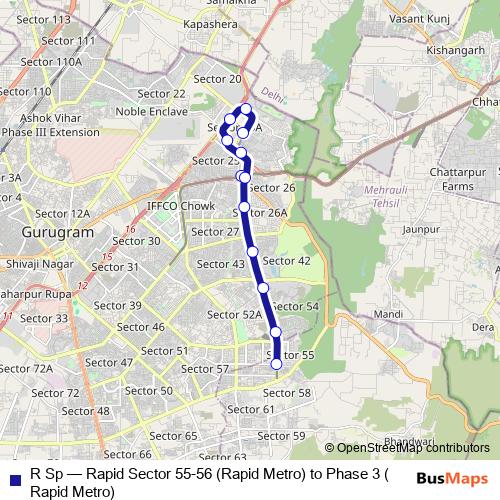R Sp metro Line Map