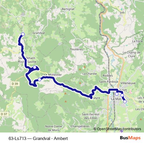 63-Ls713 bus Line Map