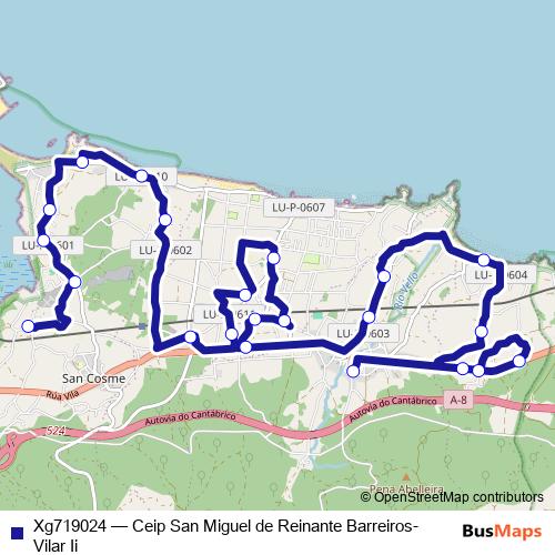 Xg719024 bus Line Map