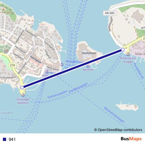 941 ferry Line Map