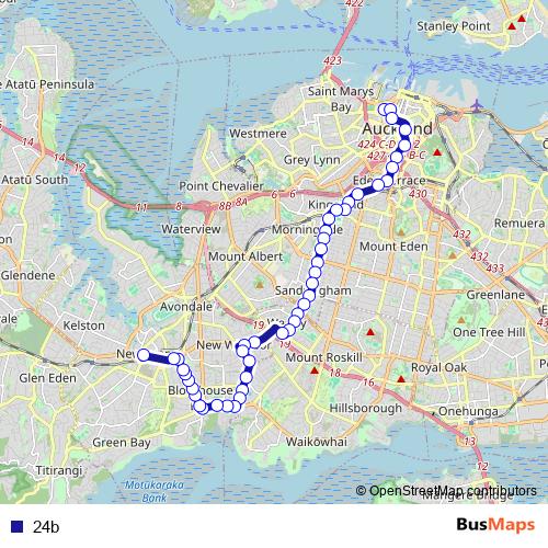 24b bus Line Map