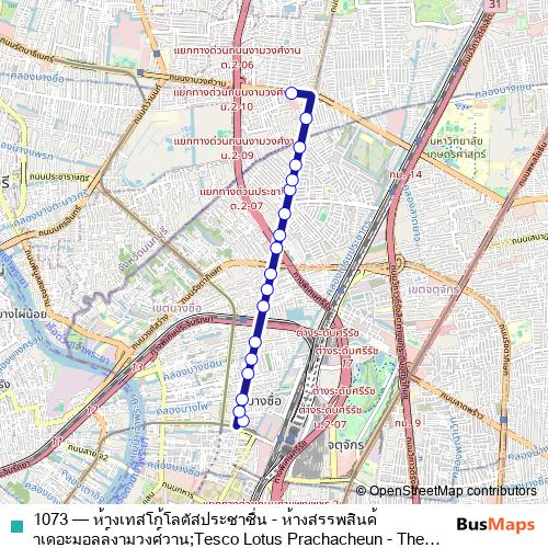 1073 bus Line Map