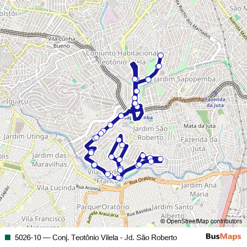 5026-10 bus Line Map