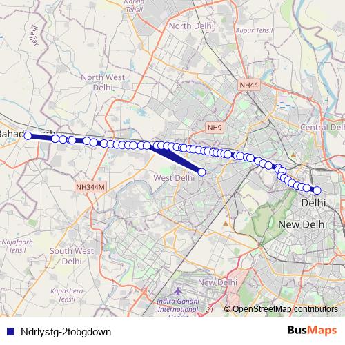 Ndrlystg-2tobgdown bus Line Map
