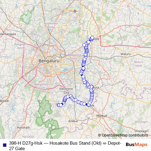 398-H D27g-Hsk bus Line Map