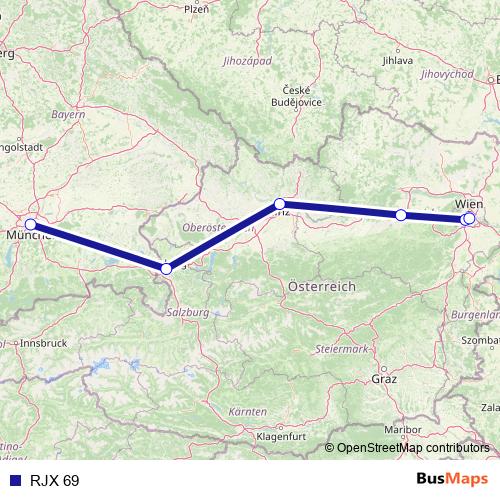 RJX 69 rail Line Map