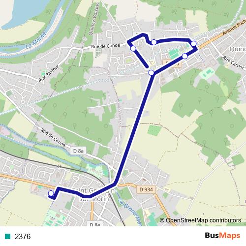 2376 bus Line Map