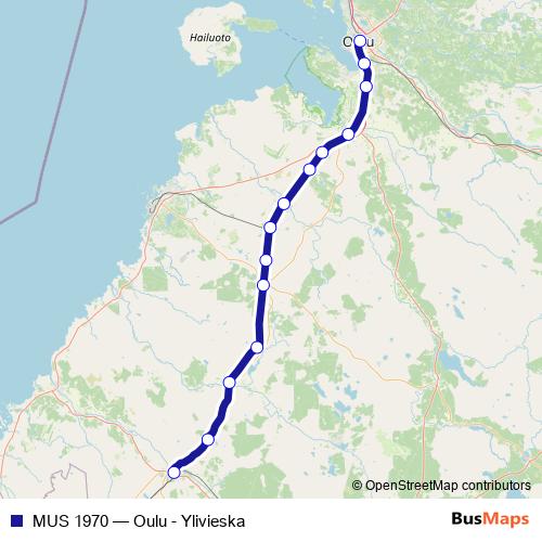 MUS 1970 rail Line Map