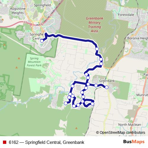 6162 bus Line Map