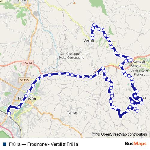 Fr81a bus Line Map