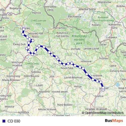 CD 030 rail Line Map