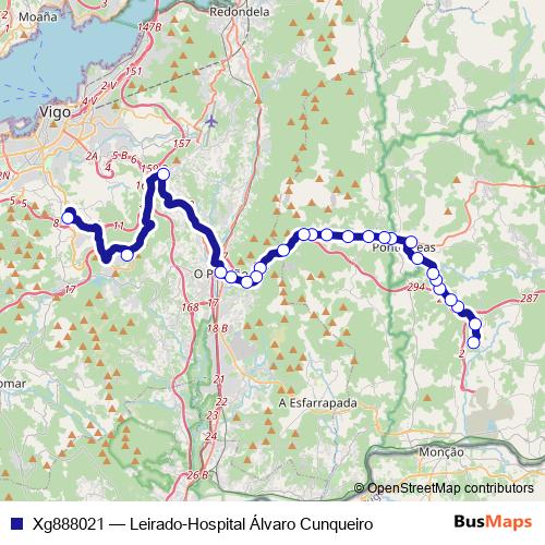 Xg888021 bus Line Map