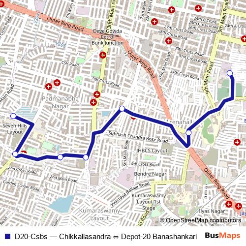 D20-Csbs bus Line Map