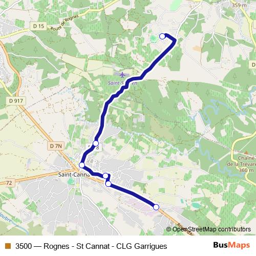 3500 bus Line Map