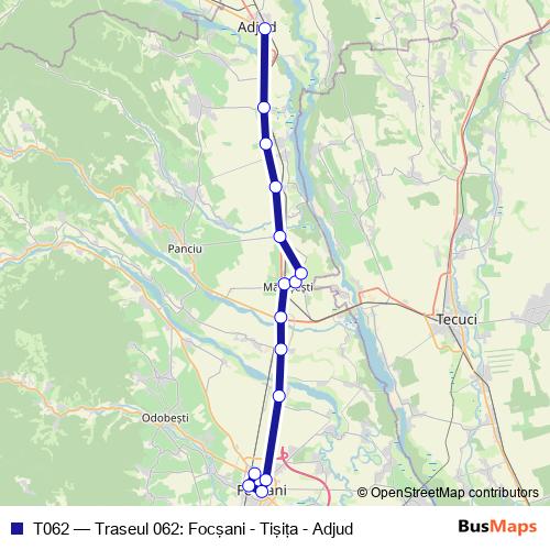 T062 bus Line Map