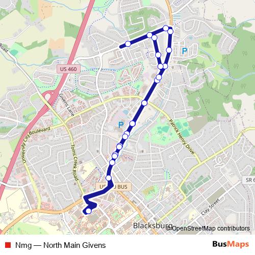 Nmg bus Line Map