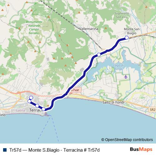 Tr57d bus Line Map