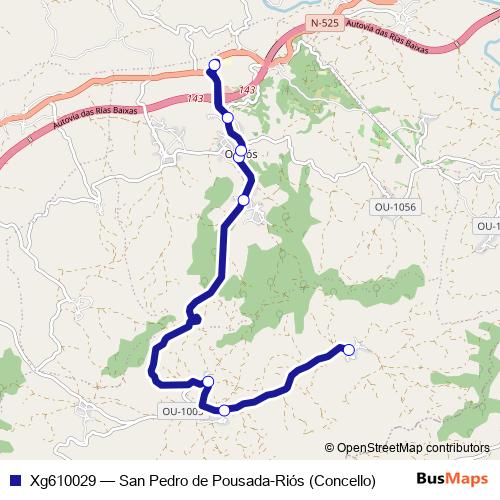 Xg610029 bus Line Map