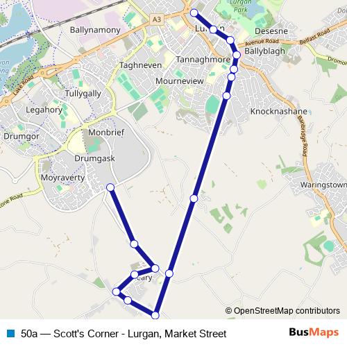 50a bus Line Map
