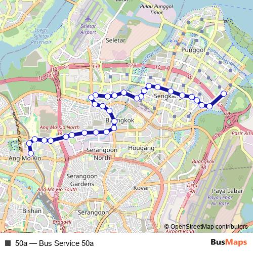 50a bus Line Map