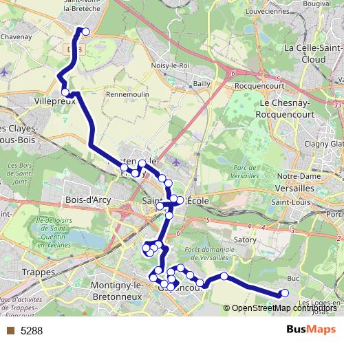 5288 bus Line Map