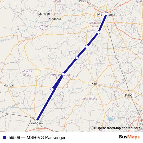 59509 rail Line Map