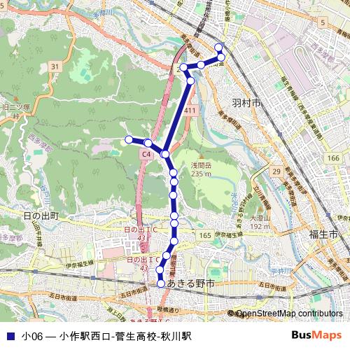 小06 bus Line Map