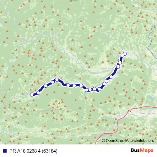 PR A18 0268 4 (63184) bus Line Map