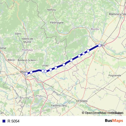 R 5054 rail Line Map