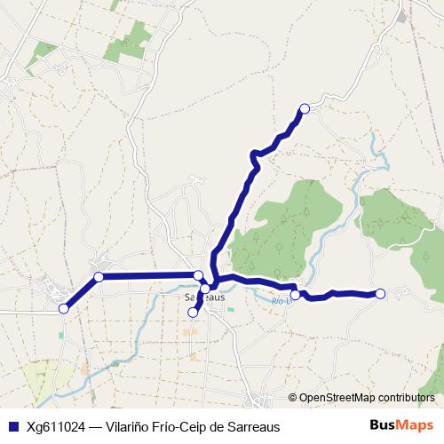 Xg611024 bus Line Map