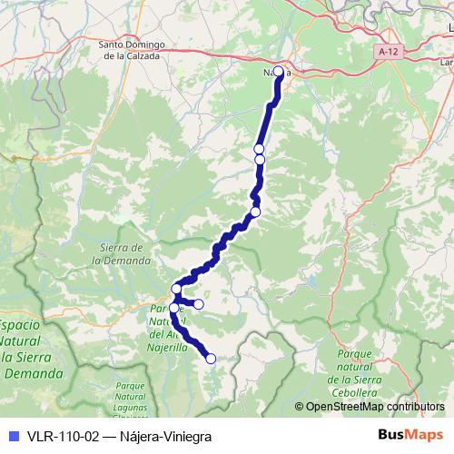 VLR-110-02 bus Line Map