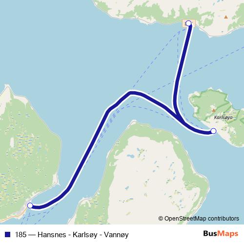 185 ferry Line Map
