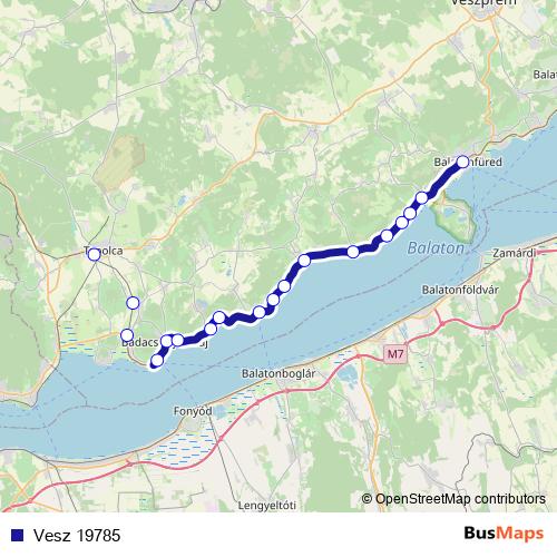 Vesz 19785 rail Line Map