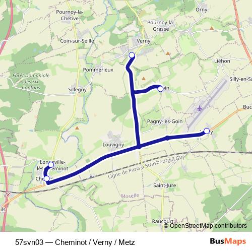 57svn03 bus Line Map