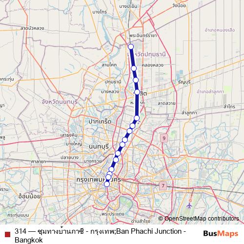 314 rail Line Map