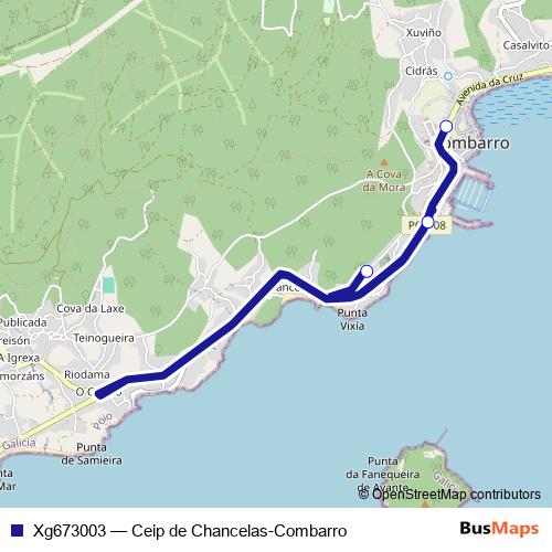 Xg673003 bus Line Map