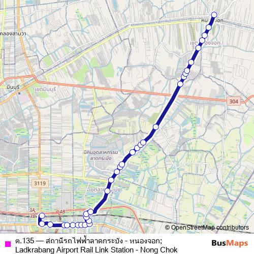 ต.135 bus Line Map