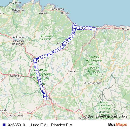 Xg635010 bus Line Map
