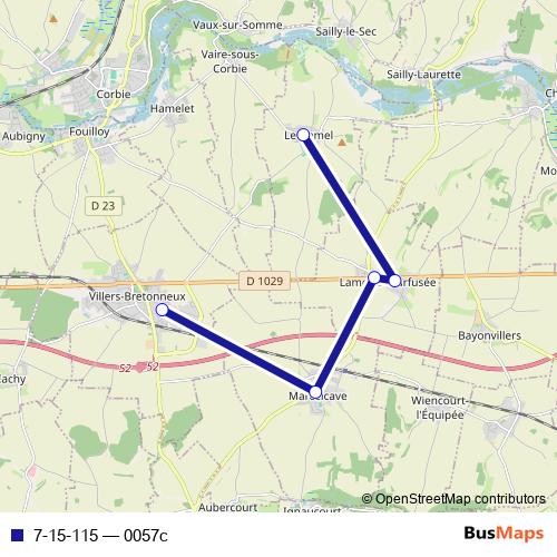 7-15-115 bus Line Map