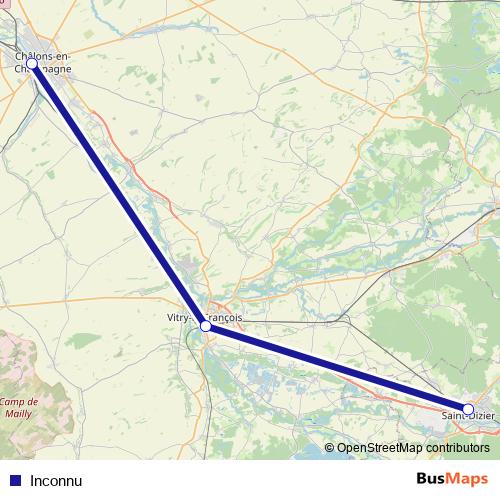 Inconnu bus Line Map
