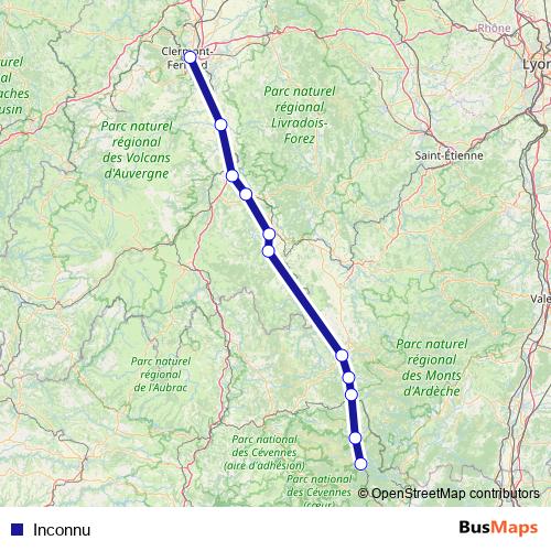 Inconnu bus Line Map