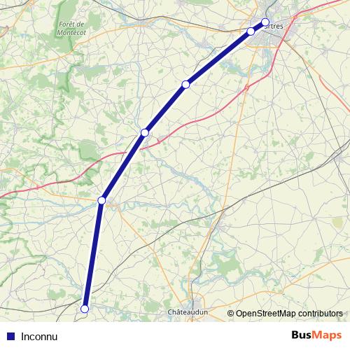 Inconnu bus Line Map