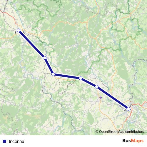 Inconnu bus Line Map