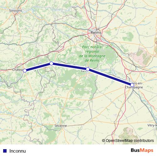 Inconnu bus Line Map