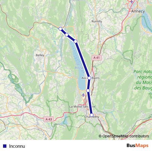 Inconnu bus Line Map