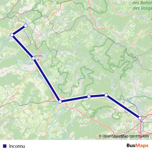 Inconnu bus Line Map